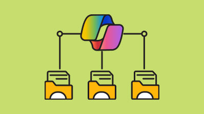 Graphic showing a central folder linked to three subfolders, representing data organization.