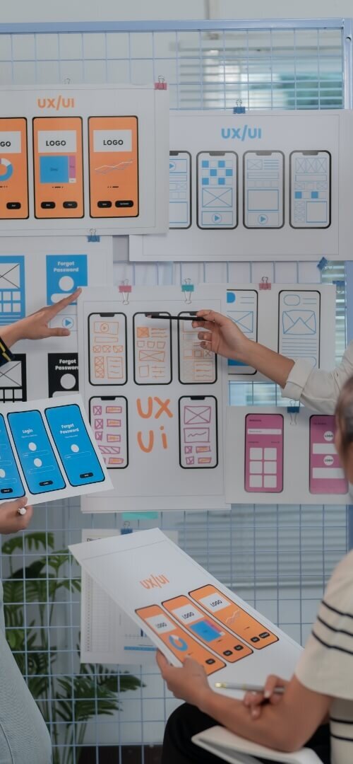 A mobile app interface showcasing Mobile Design & Development Services, designed to support cross-platform mobile app development services for consistent user experiences.