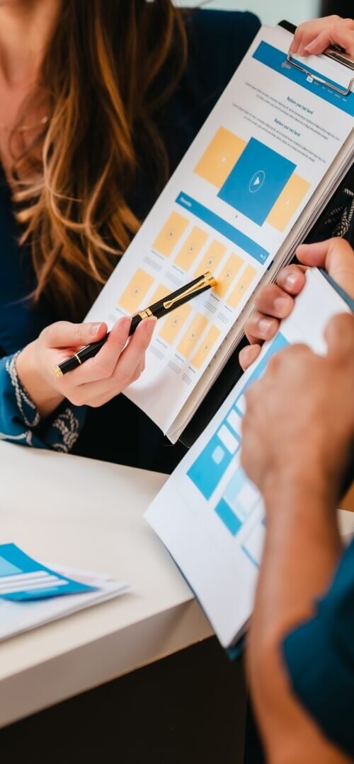 Arrow pointing towards a target, symbolizing success, representing web design and development services for personalized websites