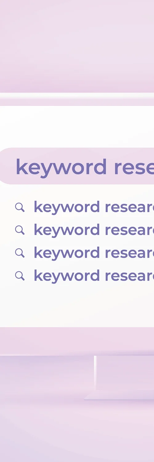 Hand holding a magnifying glass over the keyword search, highlighting SEO for small businesses to optimize keywords for better local visibility