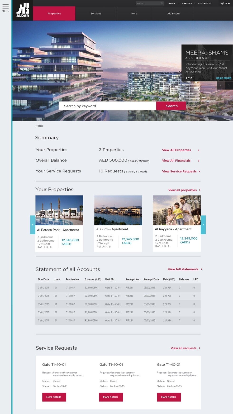 A digital customer portal interface, showcasing custom web app development services and bespoke web app development services for streamlined user interactions.