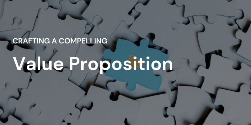 Crafting a compelling value proposition with a puzzle piece representing the unique selling point
